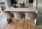 Ensemble de tabourets de cuisine modernes.